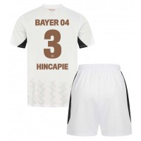 Echipament fotbal Bayer Leverkusen Piero Hincapie #3 Tricou Deplasare 2024-25 pentru copii maneca scurta (+ Pantaloni scurti)